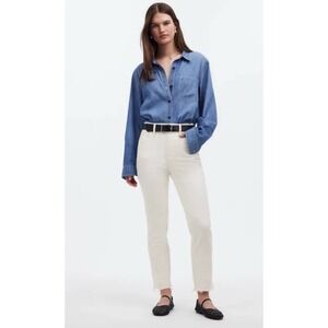 Madewell $128 The Perfect Vintage Jean in Tile White Size 29 NP557 Minimalist